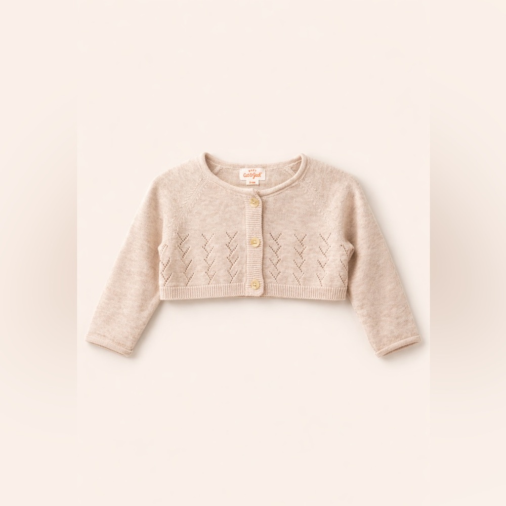 Cat & Jack Crop Cream Colored Sweater